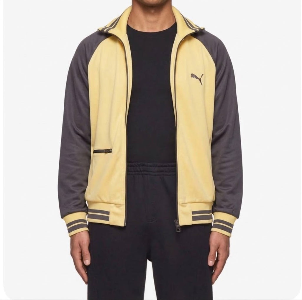 Puma Vintage Track Jacket Beige/Schwarz – Größe S