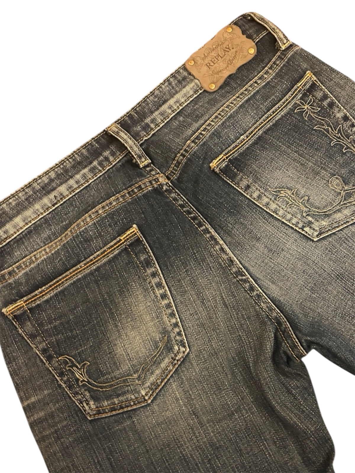 Replay Bootcut Jeans Damen W29 L34 – Vintage Wash